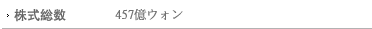 株式総数：457億ウォン